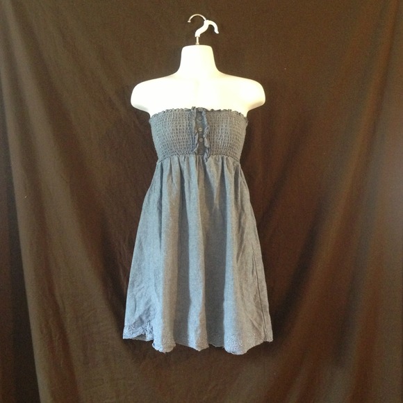 Wet seal Light Denim strapless Dress + tank dress.