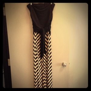 "JUST REDUCED" Sexy one piece strapless jumpsuit