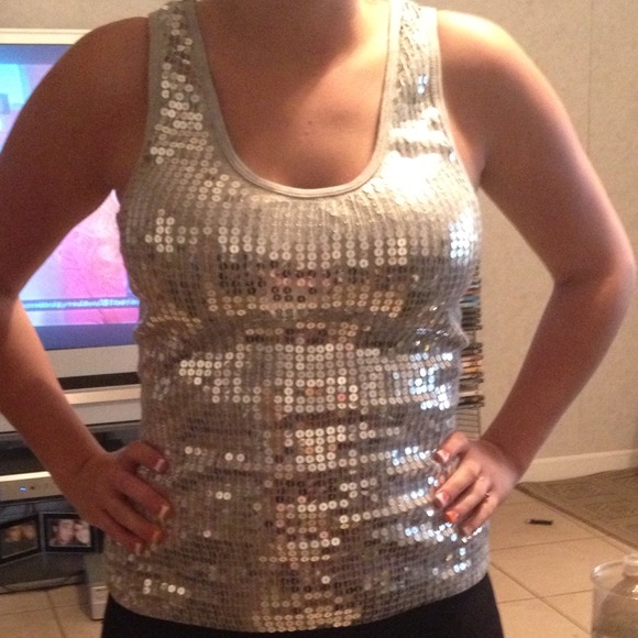 Silver sequins shirt!