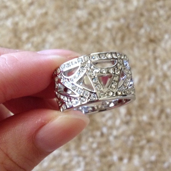 🚫Sold🚫 Rhinestone Silver Colored Band - Picture 3 of 3