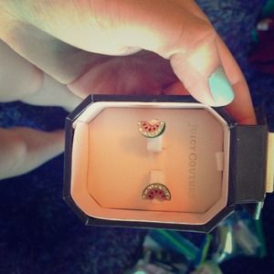 juicy couture watermelon earrings