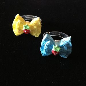 Strawberry 🍓Bow 🎀Rings