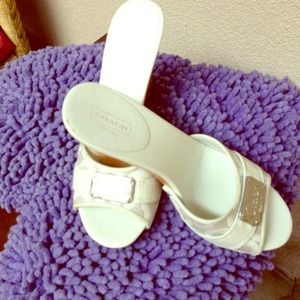 Coach sandals size 9 never worn