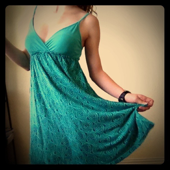 Flowy Turquoise Dress