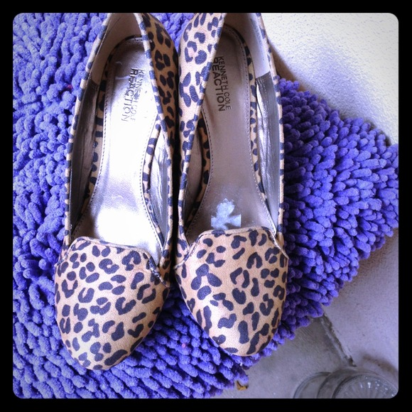 Kenneth Cole reaction leopard wedge size 8.5 - Picture 1 of 4