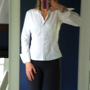 Thomas Pink London Slim Fit White Button Down