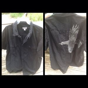 XXL Black Tshirt with Eagle Design