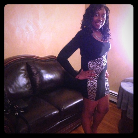 Animal print dress