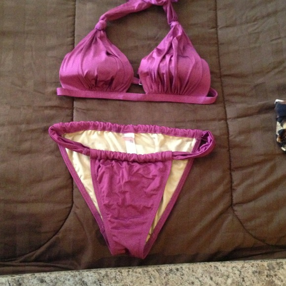 Victoria secret purple swim suit