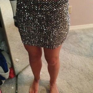 Sequin skirt