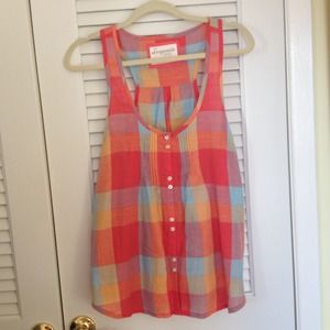 Plaid tank top
