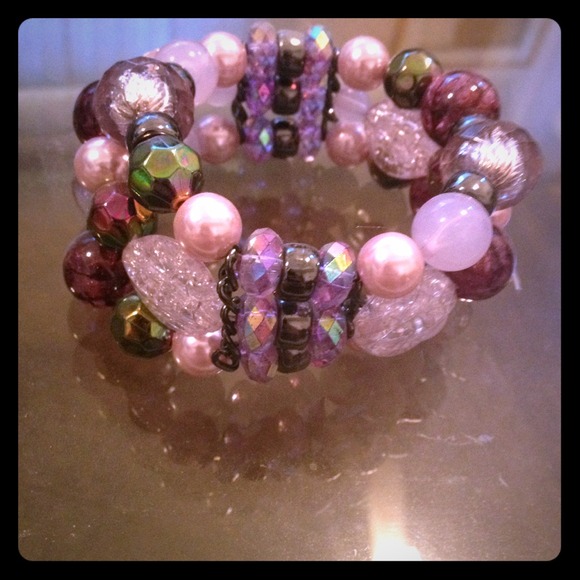 Purple Bead Bracelet