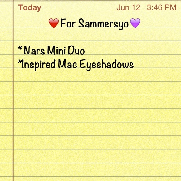 Nars Mini Duo & Inpired Mac Eyeshadows