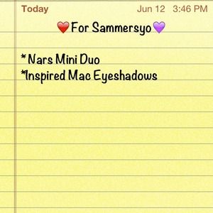 Nars Mini Duo & Inpired Mac Eyeshadows