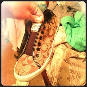 Coach sneakers. Worn twice.