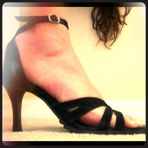 Strappy Black Heels - Picture 1 of 3