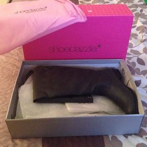 REDUCED! Dark Grey Shoshana Knee High Riding Boots
