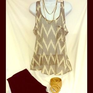 Chevron Print Tank