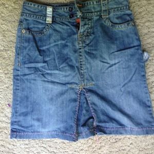 A denim summer skirt