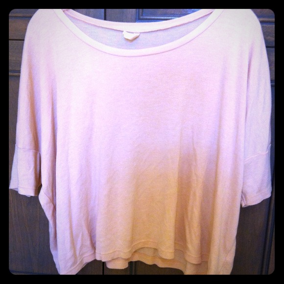 Pale peach short sweater