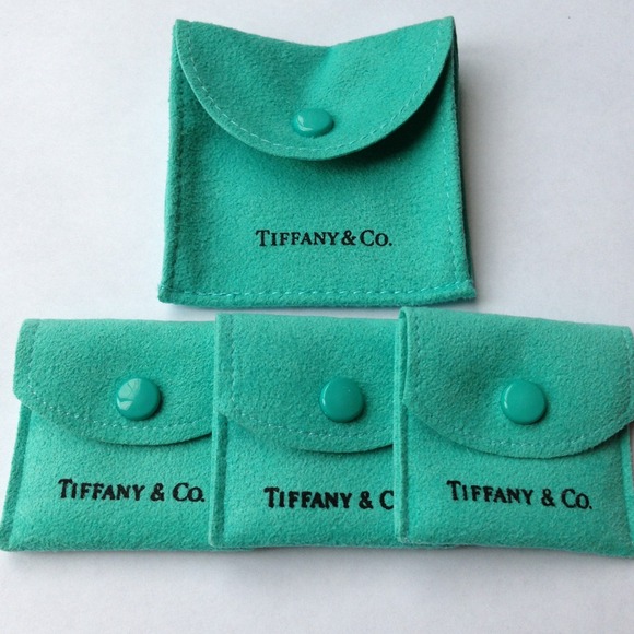 Tiffany & Co. Jewelry - 4 Authentic Tiffany & Co Jewelry Snap Pouches