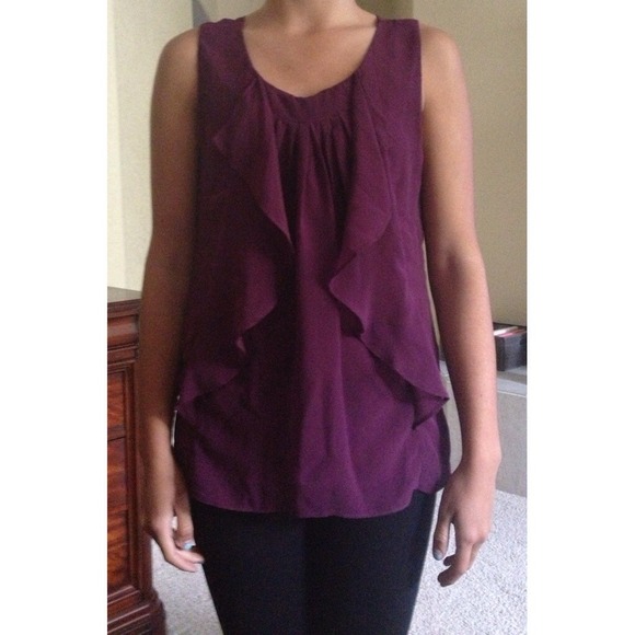 Purple Ruffled Shirt - Picture 2 of 3
