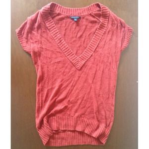 Orange Sheer Sweater