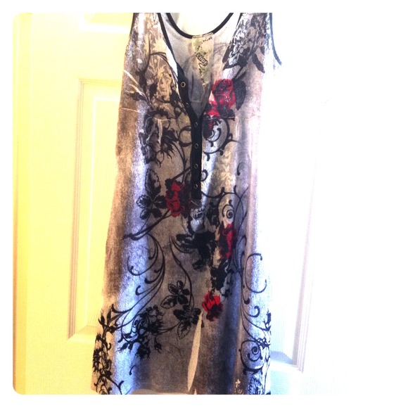 Mesh tattoo dress