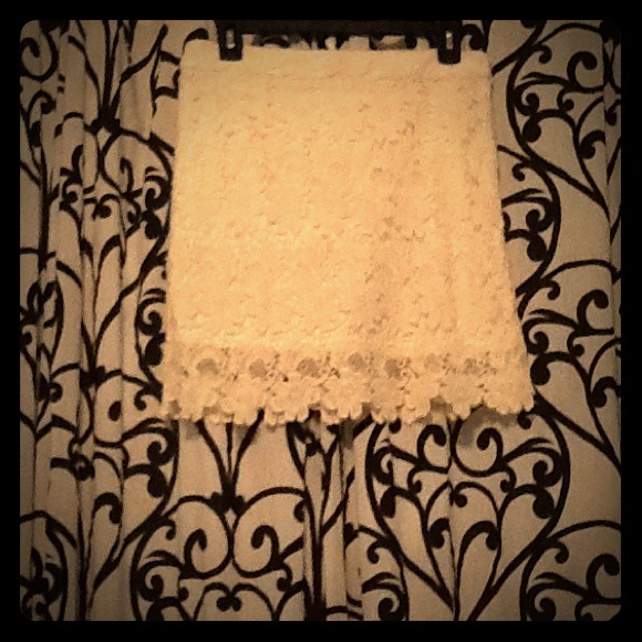 Forever 21 Cream Crochet Skirt!