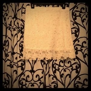 Forever 21 Cream Crochet Skirt!