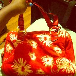 Red Juicy Couture Fire Cracker Satchel