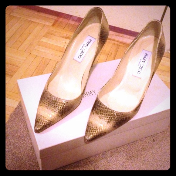 /Sold on eBay/ Jimmy Choo snakeskin Pumps
