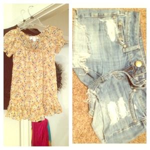 Baby doll Blouse and Shorts