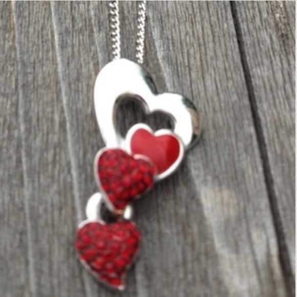 Swarovski and Heart Necklace