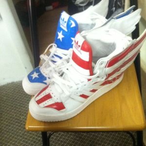 American flag Jeremy Scott's