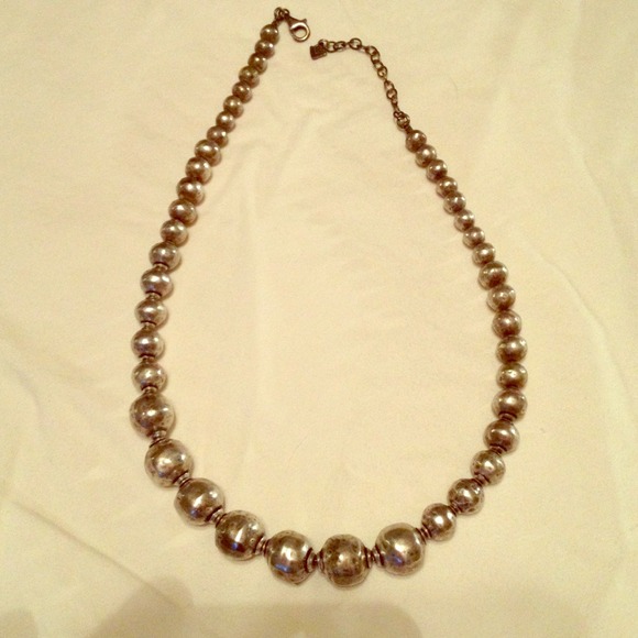 Sterling silver Silpada bead necklace.