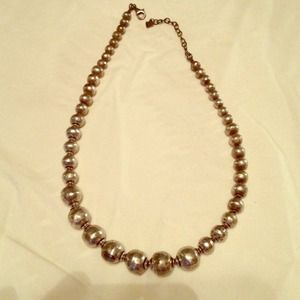 Sterling silver Silpada bead necklace.