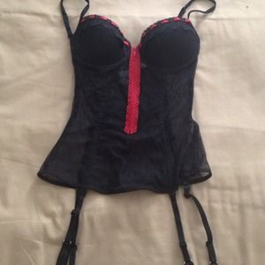 Victoria Secret Lingerie black and red