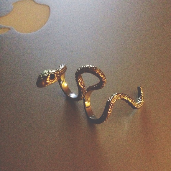 SOLD 😍 REDUCED 😍 Two finger snake ring