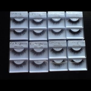 8 Set of Creme Eyelashes 100% Human Hair