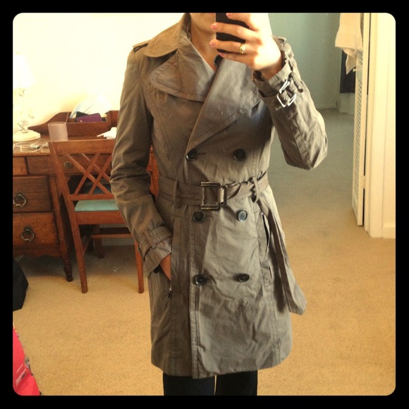 ***SOLD!****  Grey Zara Trench Coat