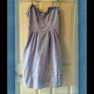 ⚓️Blue & White Seersucker Summer Dress⚓️