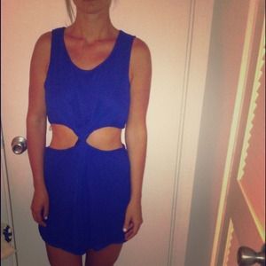 Honey punch cute mini cut out dress .