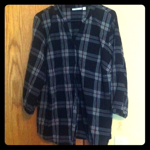 Sz Xl plaid dress shirt
