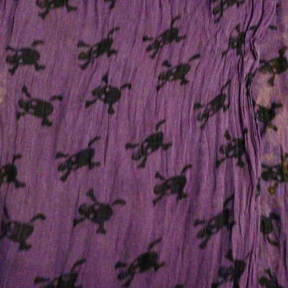 Purple skull scarf