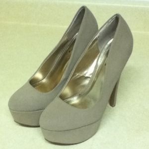 Nude matte high heels WORN ONCE