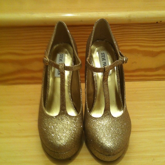 Steve Madden Glitter Platform Heels - Picture 2 of 2
