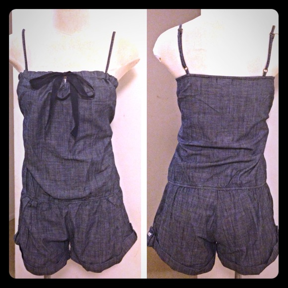 Denim Romper