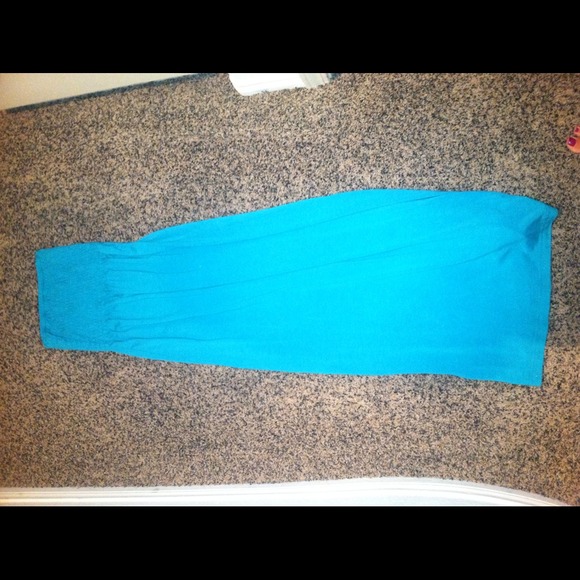 Blue maxi dress