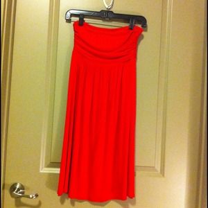 Frenzii red tube dress never worn light weight